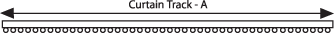 Measuring for curtain tracks without overlap