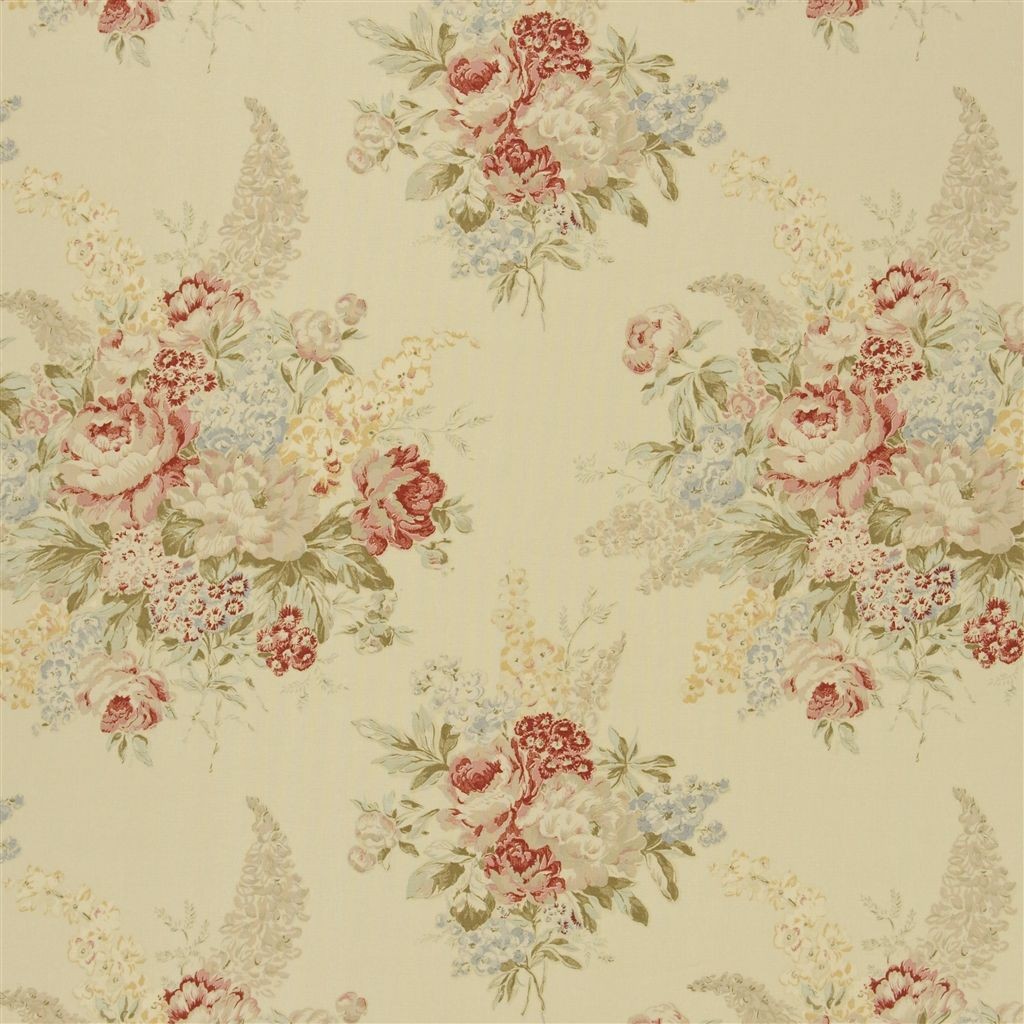 Ralph Lauren Angela Floral FRL003/01 Fabric | Cream | Zenga Interiors