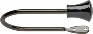 Rolls Neo Trumpet Black Nickel Holdbacks 140mm (Pair)