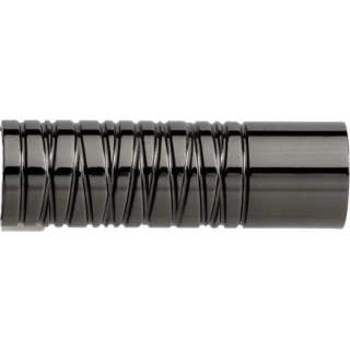 Rolls Neo Premium 28mm Wired Barrel Black Nickel Metal Finials (Pair)