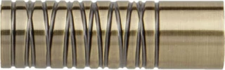 Rolls Neo Premium 28mm Wired Barrel Spun Brass Metal Finials (Pair)