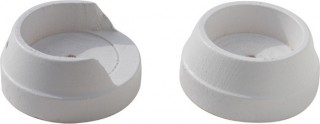 Rolls Woodline 50mm White Recess Brackets (Pair)