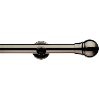Integra Inspired Allure 35mm Brushed Silver Metal Eyelet Curtain Pole