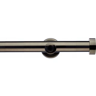 Integra Inspired Allure 35mm Brushed Silver Metal Eyelet Curtain Pole