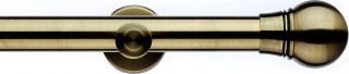 Integra Inspired Allure 35mm Burnished Brass Metal Eyelet Curtain Pole