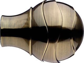 Integra Inspired Evora 45mm Burnished Brass Ocula Finial