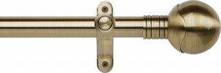 Museum Galleria Metals 35mm Burnished Brass Metal Eyelet Curtain Pole