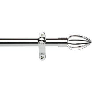 Museum Galleria Metals 35mm Chrome Metal Eyelet Curtain Pole