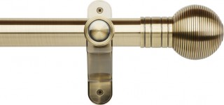 Museum Galleria Metals 50mm Burnished Brass Metal Eyelet Curtain Pole