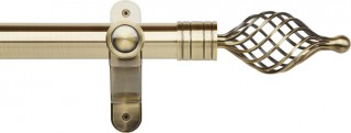 Museum Galleria Metals 50mm Burnished Brass Metal Eyelet Curtain Pole