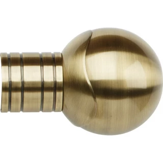 Museum Galleria Metals 50mm Burnished Brass Orb Finial