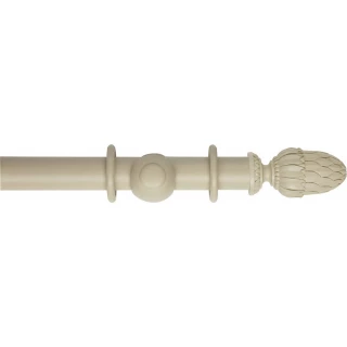 Museum Handcrafted 45mm Flagstone Effect Wood Curtain Pole
