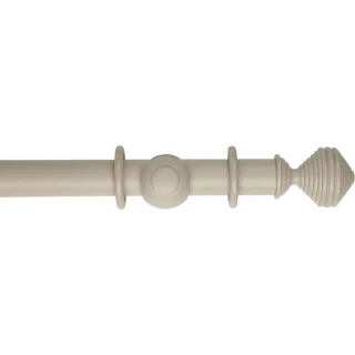 Museum Handcrafted 45mm Greystone Effect Wood Curtain Pole