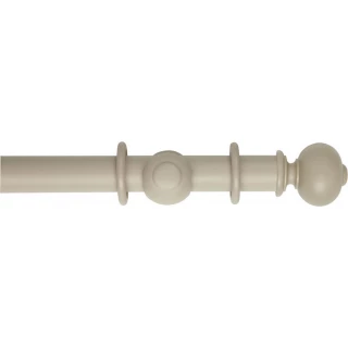Museum Handcrafted 45mm Greystone Effect Wood Curtain Pole