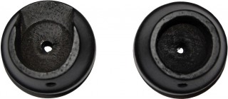 Rolls Woodline 28mm Black Recess Brackets (Pair)