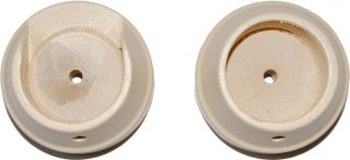Rolls Woodline 35mm Cream Recess Brackets (Pair)