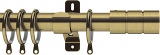 Integra Elements Brooklyn 28mm Antique Brass Metal Curtain Pole
