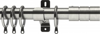 Integra Elements Brooklyn 28mm Satin Steel Metal Curtain Pole