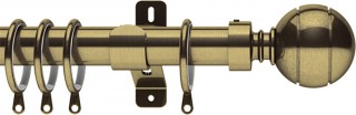Integra Elements Lexington 28mm Antique Brass Metal Curtain Pole