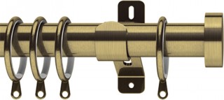 Integra Elements Stud 28mm Antique Brass Metal Curtain Pole