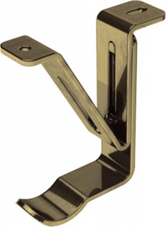 Integra Elements 28mm Antique Brass Top Fix Passover Bracket
