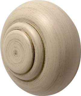 Rolls Modern Country 55mm Brushed Cream Button Finial