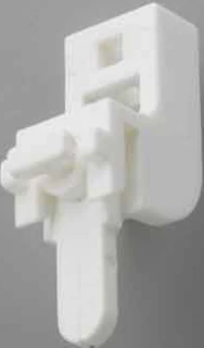 Swish Sologlyde White PVC Lever Lock Bracket (Pack of 5)