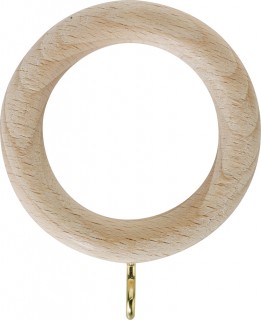 Rolls Unfinished 28mm Wood Rings (Pack of 4)