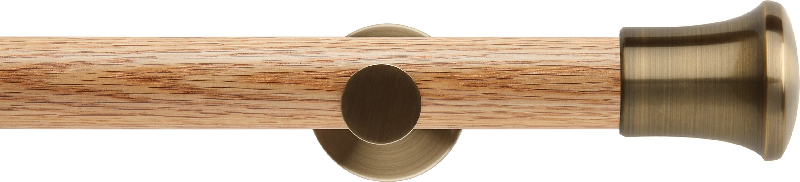 Neo Neo 35mm Oak Eyelet Wood Curtain Pole Zenga Interiors