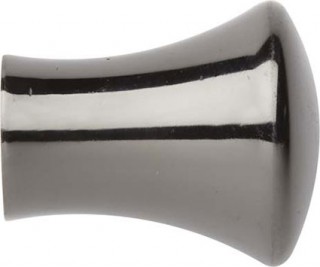 Rolls Neo 35mm Black Nickel Trumpet Finials (Pair)