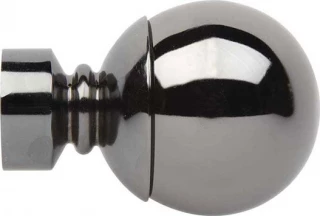 Rolls Neo 35mm Black Nickel Ball Finials (Pair)