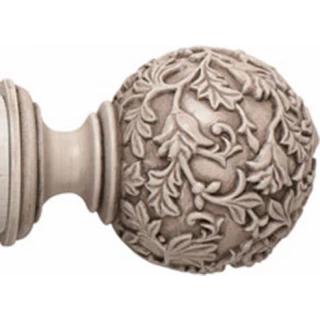 Rolls Modern Country 45mm Brushed Ivory Floral Ball Finial