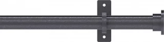 Hallis Hudson Arc 25mm Gunmetal Plain Disc Metal Eyelet Curtain Pole