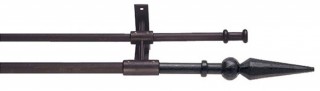 Artisan Classic Double 12-16mm Wrought Iron Metal Curtain Pole