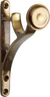 Hallis Hudson Eden 35mm Antique Brass Metal End Bracket