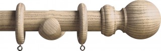 Swish Forever Autumn 35mm Apple Crumble Ball Wood Curtain Pole