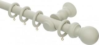 Rolls Honister 28mm French Grey Wood Curtain Pole