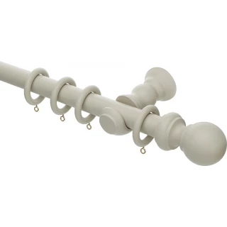 Rolls Honister 28mm Stone Wood Curtain Pole