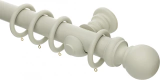 Rolls Honister 50mm French Grey Wood Curtain Pole