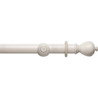Rolls Modern Country 45mm Brushed Ivory Wood Curtain Pole