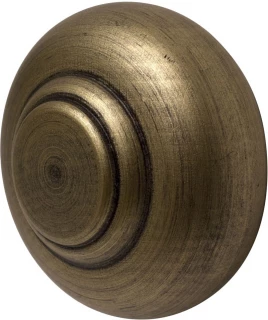 Rolls Modern Country 55mm Gold Black Button Finial