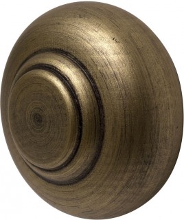 Rolls Modern Country 55mm Gold Black Button Finial