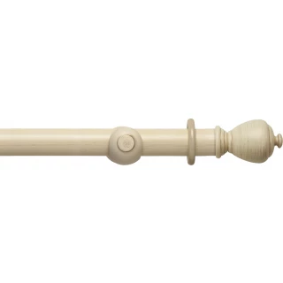 Rolls Modern Country 55mm Brushed Cream Wood Curtain Pole