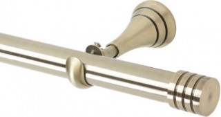 Rolls Neo 28mm Stud Spun Brass Cup Bracket Metal Eyelet Curtain Pole
