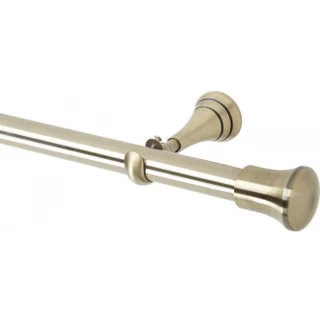 Rolls Neo 28mm Trumpet Spun Brass Cup Bracket Metal Eyelet Curtain Pole