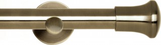 Rolls Neo 28mm Trumpet Spun Brass Cylinder Bracket Metal Eyelet Curtain Pole