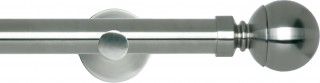 Rolls Neo 28mm Ball Stainless Steel Cylinder Bracket Metal Eyelet Curtain Pole