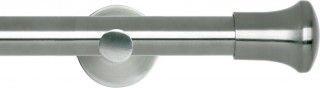 Rolls Neo 28mm Trumpet Stainless Steel Cylinder Bracket Metal Eyelet Curtain Pole