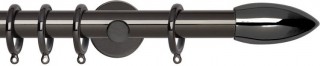 Rolls Neo 28mm Bullet Black Nickel Cylinder Bracket Metal Curtain Pole