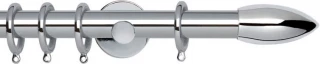 Rolls Neo 28mm Bullet Chrome Cylinder Bracket Metal Curtain Pole